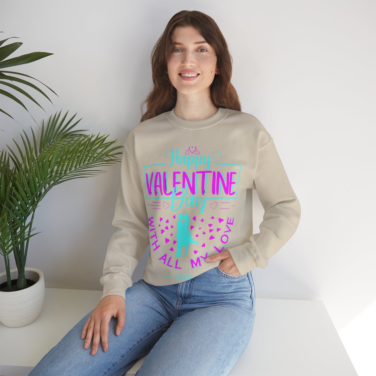 Happy V-Day  Cozy Sweat-Shirt