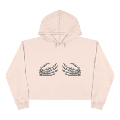 Skeleton Hand Crop Hoodie