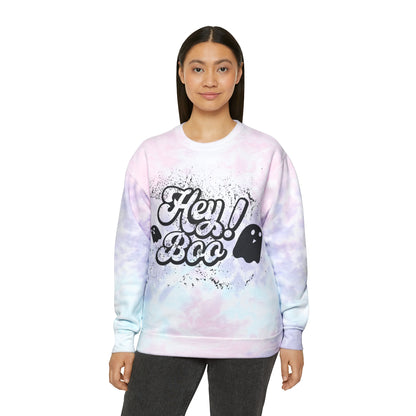 Hey Boo Tie-Dye Sweatshirt