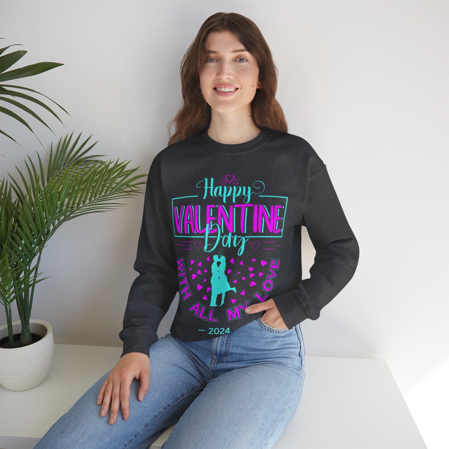 Happy V-Day  Cozy Sweat-Shirt