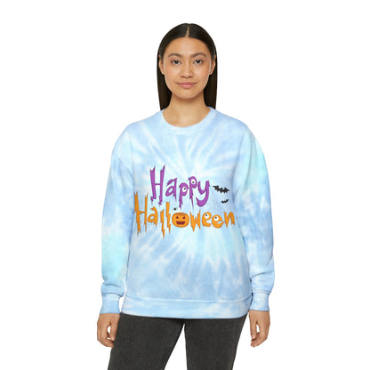 Happy Halloween Tie-Dye Sweatshirt