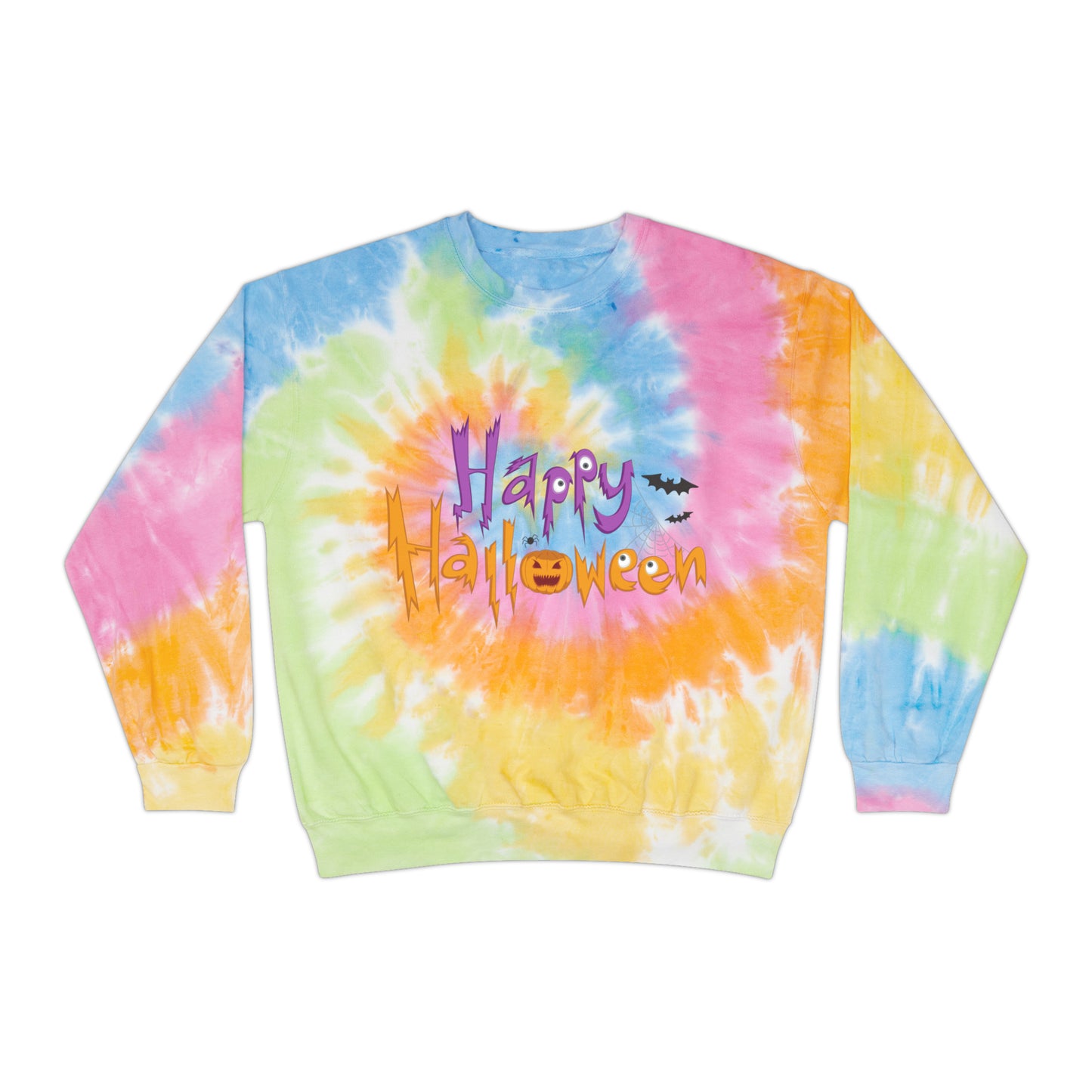 Happy Halloween Tie-Dye Sweatshirt