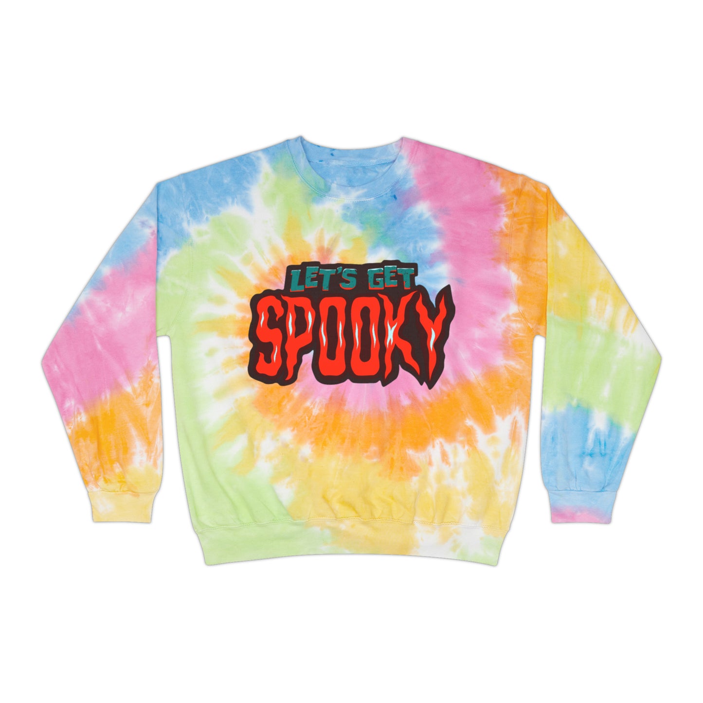 Lets Get Spooky Tie-Dye Sweatshirt