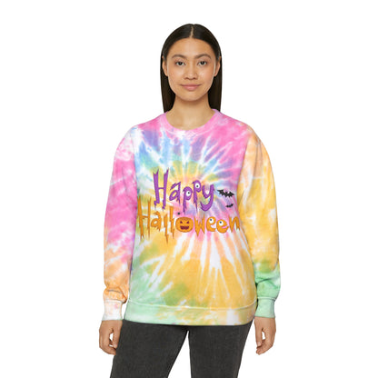 Happy Halloween Tie-Dye Sweatshirt