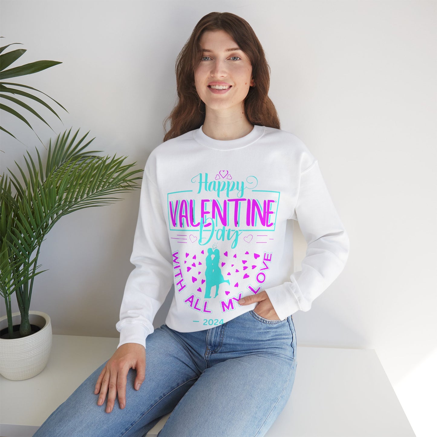 Happy V-Day  Cozy Sweat-Shirt