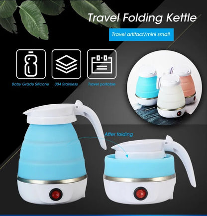 Compact and Versatile Silicone Folding Kettle