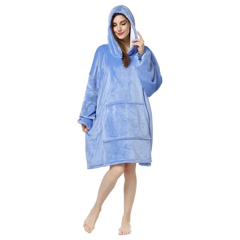 Ultimate Winter Snuggle Hooded Fleece Blanket