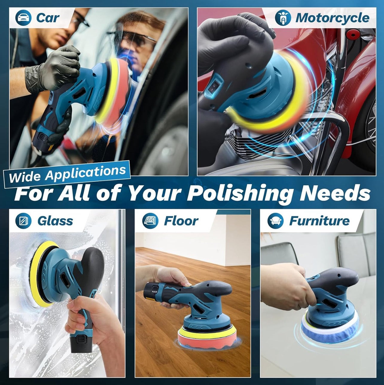 LuxPro Car Buffer Polisher