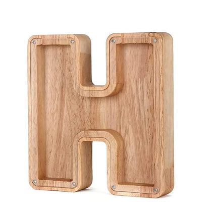 Wooden Letter Piggy Bank