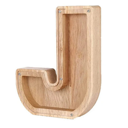 Wooden Letter Piggy Bank