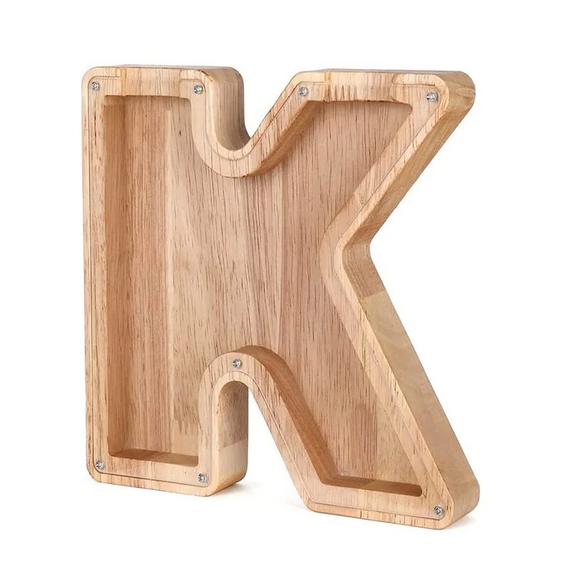 Wooden Letter Piggy Bank