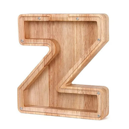 Wooden Letter Piggy Bank