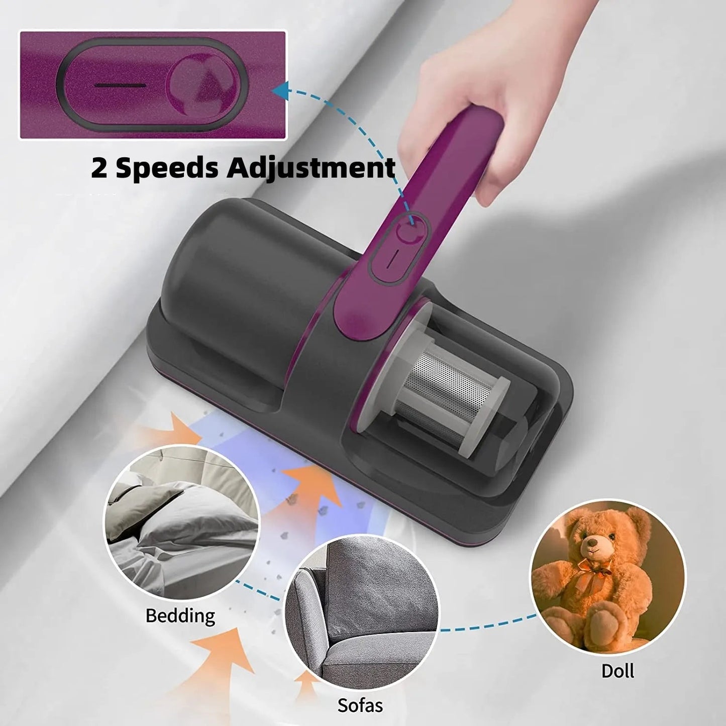 TurboSweep™ Cordless Mite Vacuum