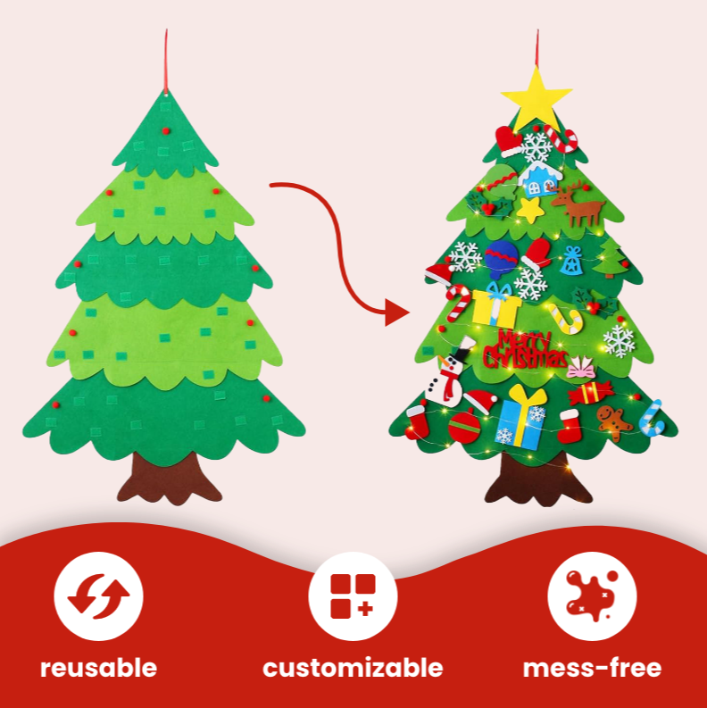 Christmas Interactive Felt Tree