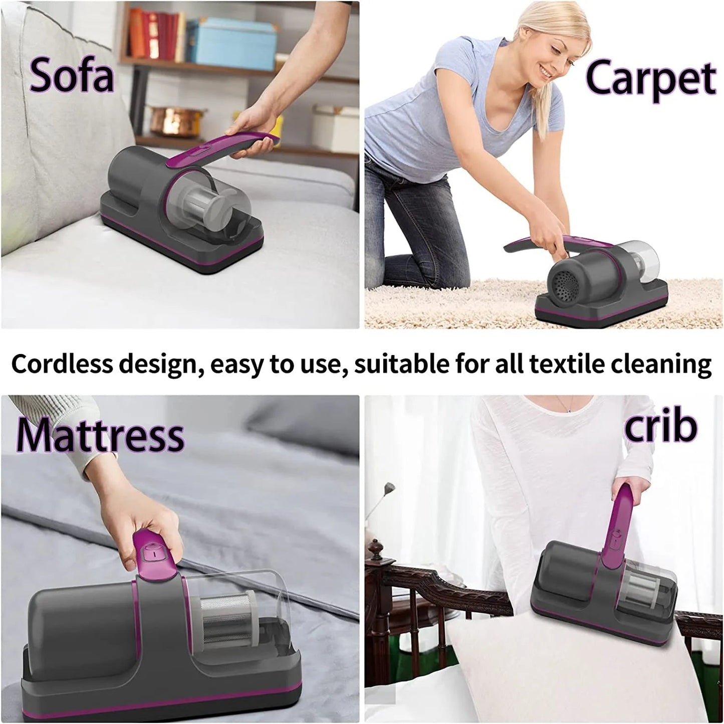 TurboSweep™ Cordless Mite Vacuum